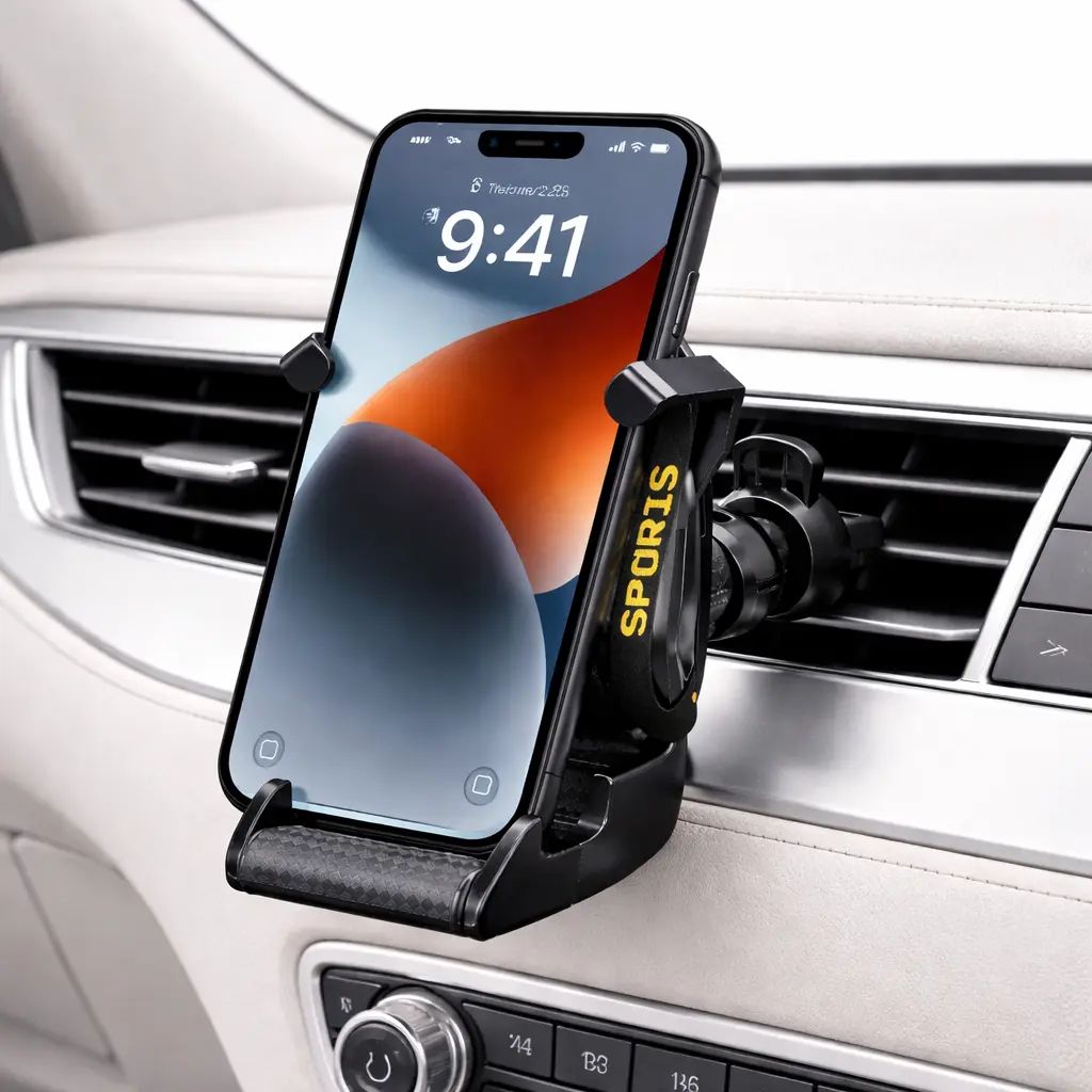 racing seat magnetic car phone holder mounted on air vent holding smartphone quality home essentials at westfordliving