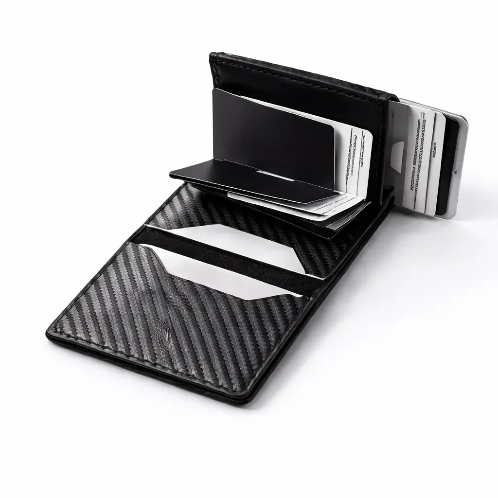 RFID Blocking Slim Carbon Fiber Wallet - Image 5